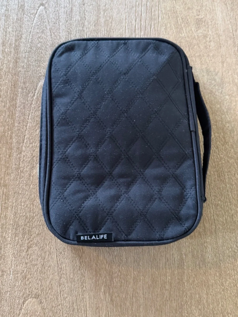 BELALIFE Black Quilted Travel Jewelry Case Organizer NWOT